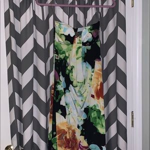 Strapless maxi dress